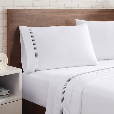 Monarch Brands Aston & Arden Sateen - Full, Charcoal P-SS-T600-FL-CH